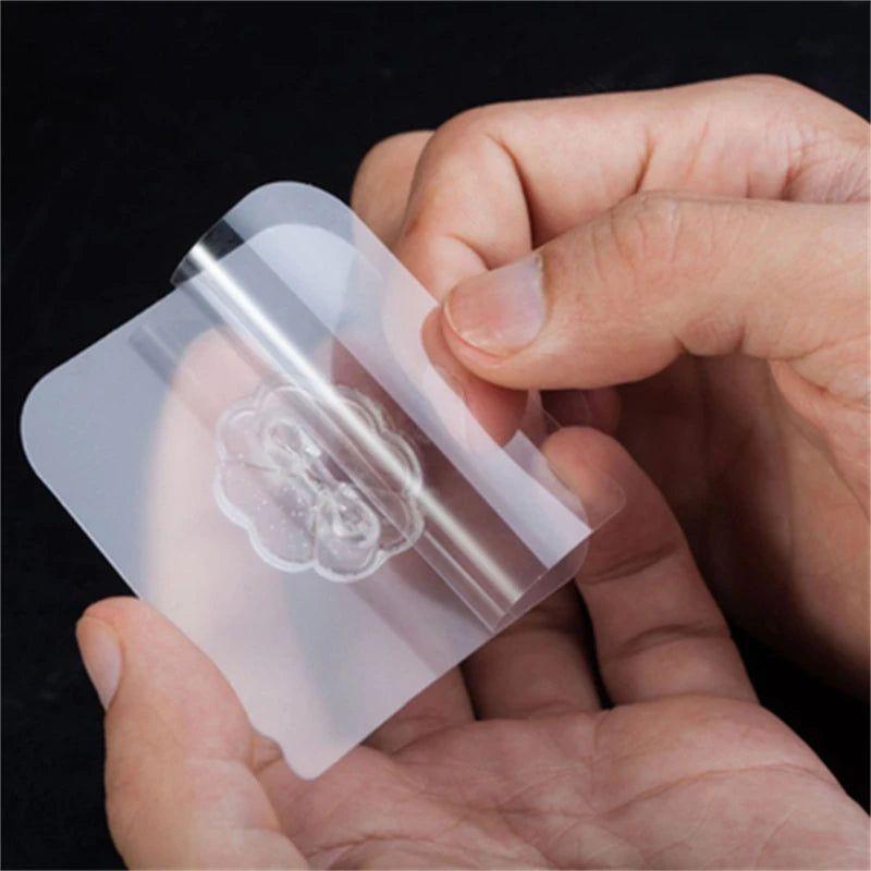 חבילת 10 מדבקות תלייה חזקות עם וו ללא קידוח