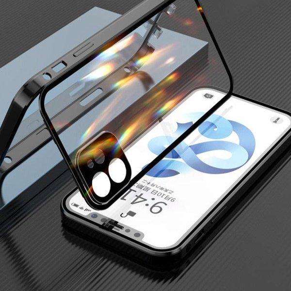 כיסוי חזק מגן דו צדדי זכוכית מחוסמת לאייפון בכל הדגמים