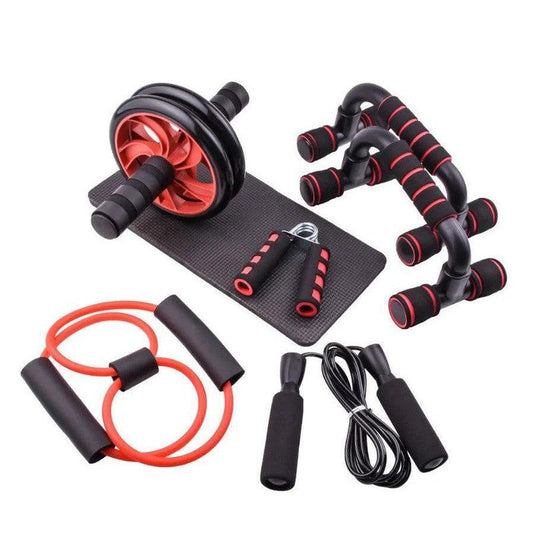 ערכת כושר גלגל כוח עם רצועות התנגדות לאימון ביתי