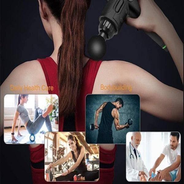 אקדח עיסוי שרירים מקצועי עם תצוגה דיגיטלית